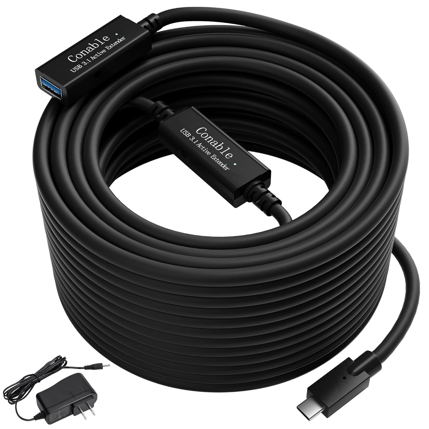 50ft Long USB C Extension Cable with Signal Booster