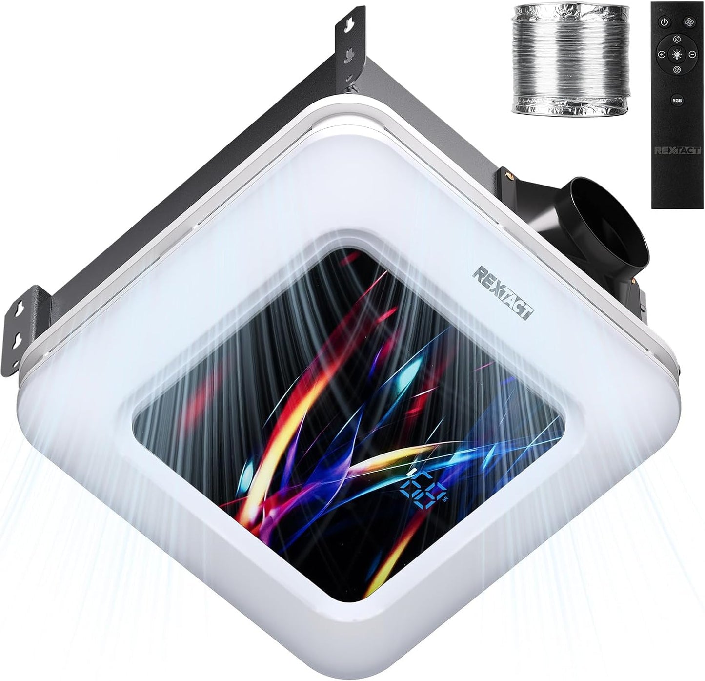 Bathroom Fan with Humidity Sensor and Remote Control Features