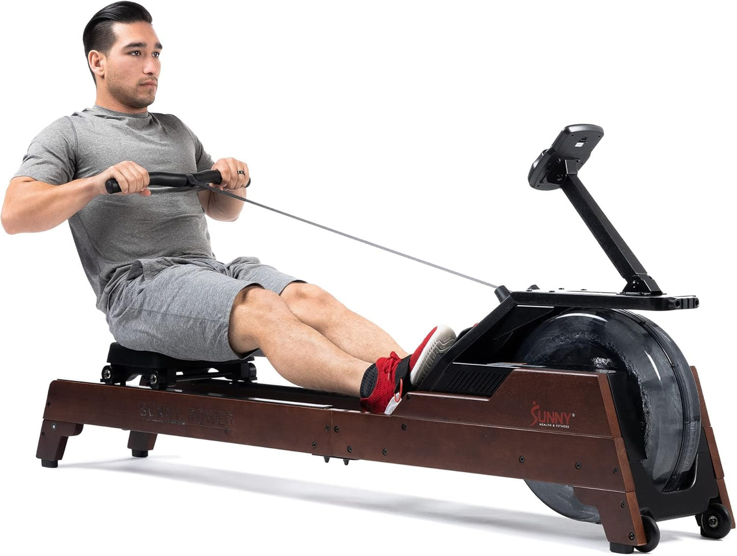 Sunny Elite Water Rowing Machine: Dynamic Resistance for Full-Body Fitness