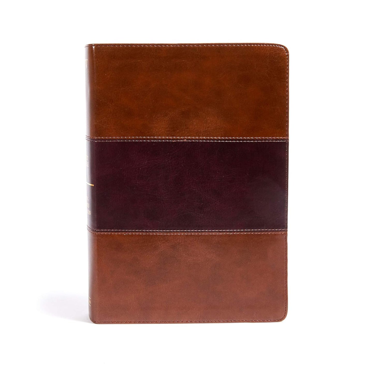 KJV Super Giant Print Reference Bible with Saddle Brown LeatherTouch