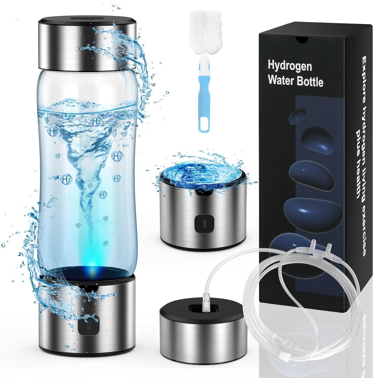 Hydrogen Water Bottle Generator for Travel, Gym, and Office Use