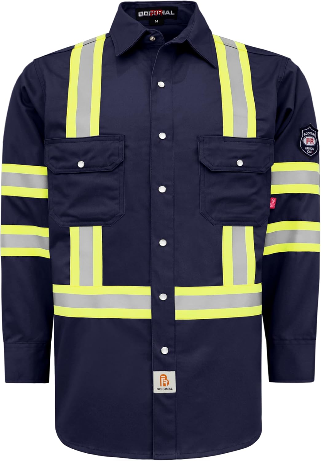 High Visibility Flame Resistant Shirt for Industrial Safety