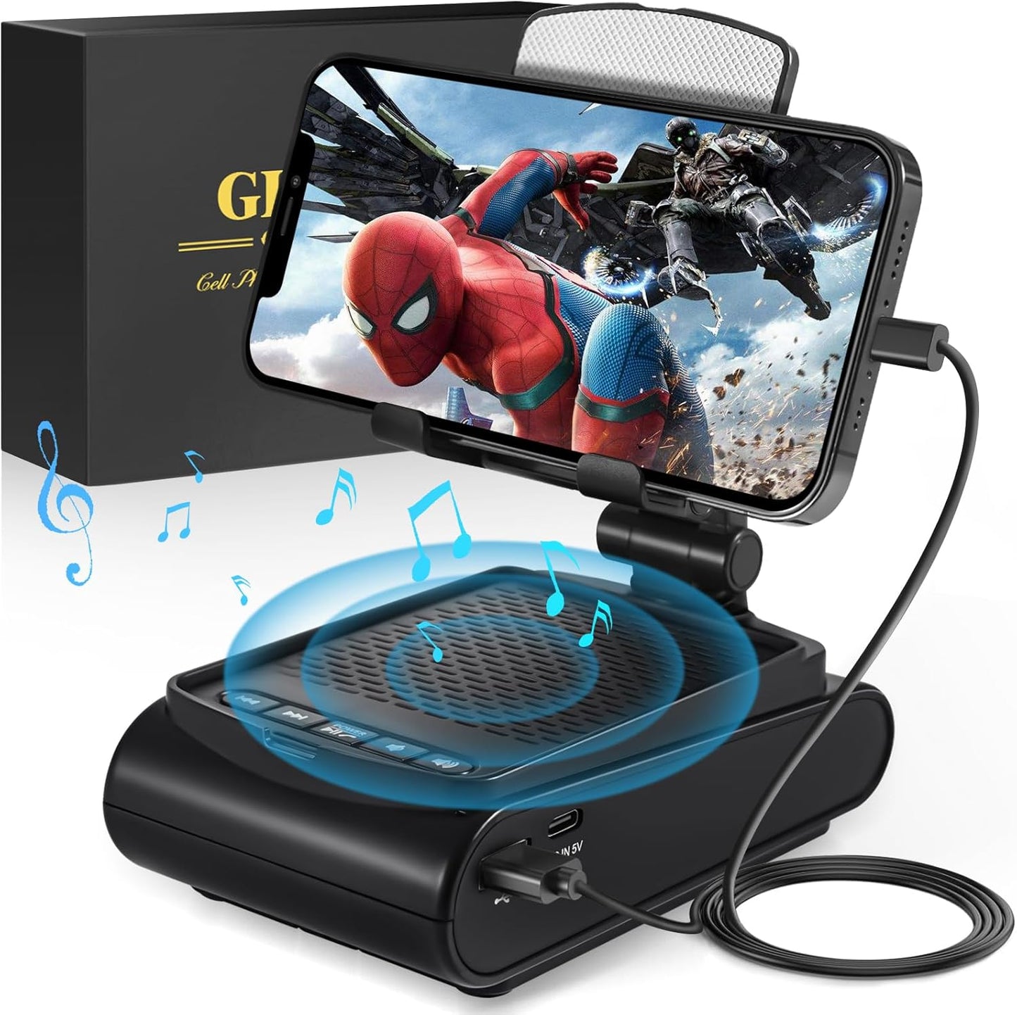 Gifts for Men: 3-in-1 Bluetooth Speaker and Phone Stand