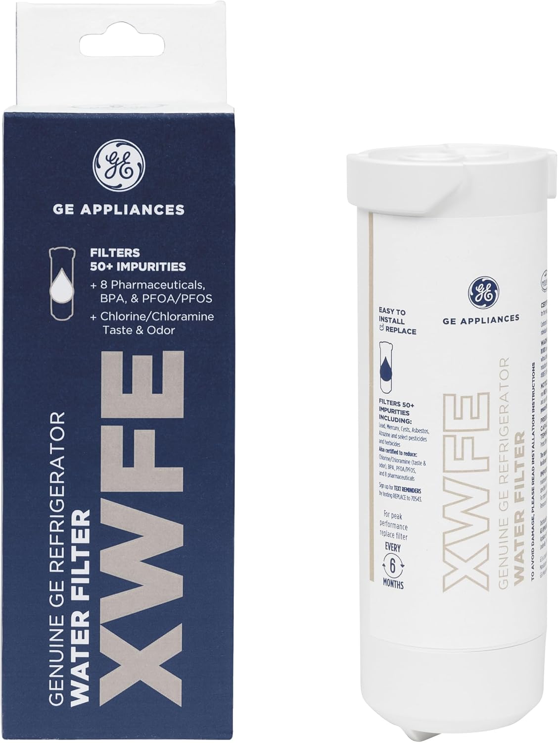 GE XWFE Refrigerator Water Filter for Pure Drinking Water