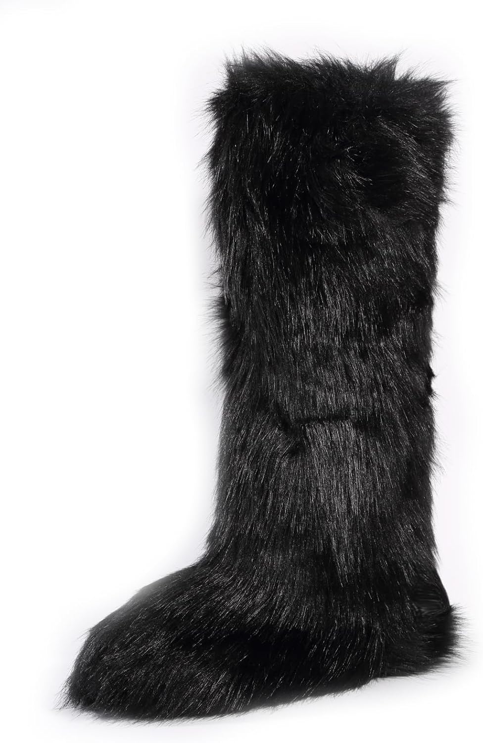 Faux Fur Boots for Women Winter Knee High Furry Boots Style