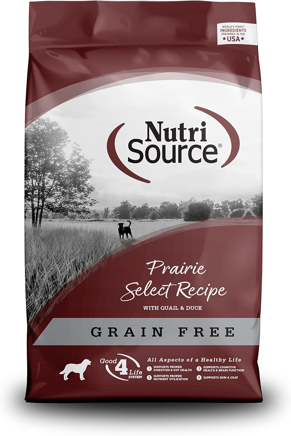 NutriSource Prairie Select Grain Free Dry Dog Food for Health