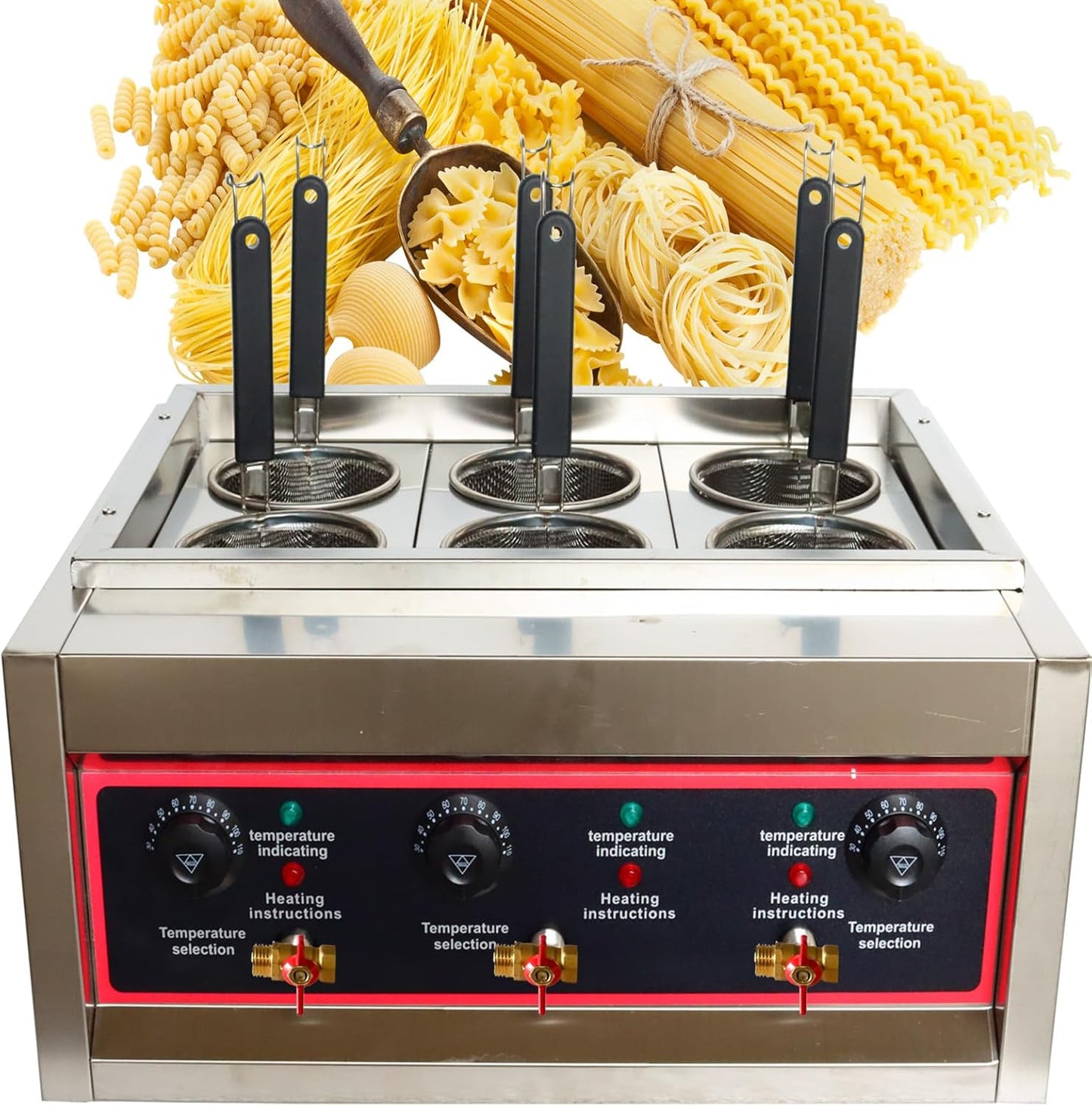 PreAsion 6KW Commercial Pasta Cooker - Cook Dumplings, Noodles & Veggies!