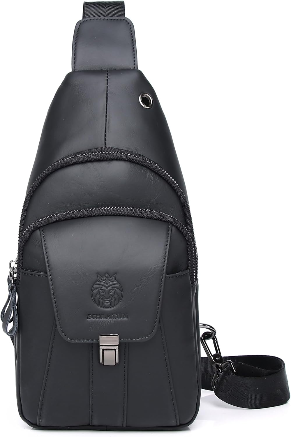 LUKZIJAES Genuine Leather Sling Bag for Men - Stylish & Functional