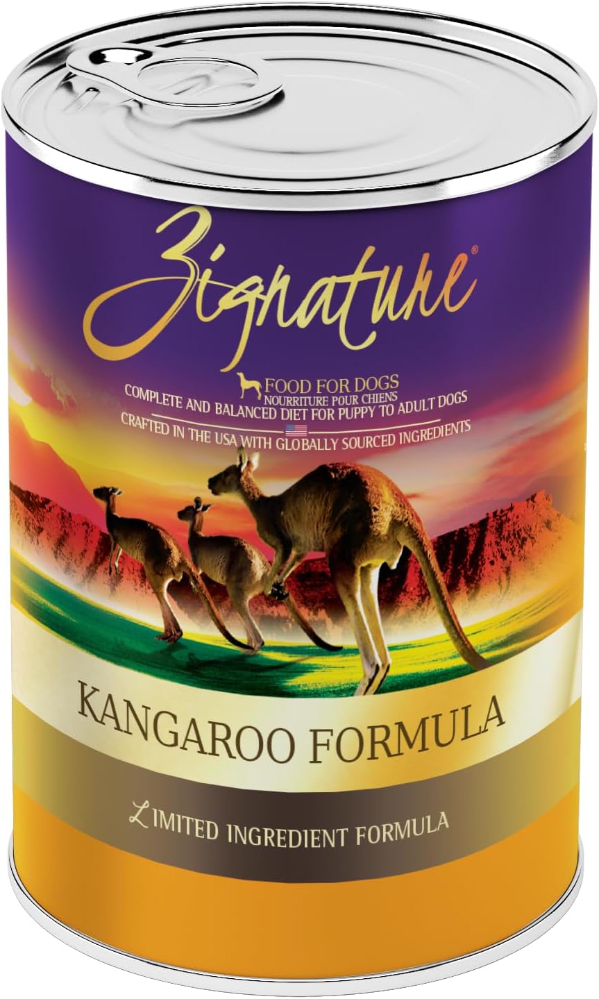 Zignature Kangaroo Canned Dog Food Formula for Healthy Pets