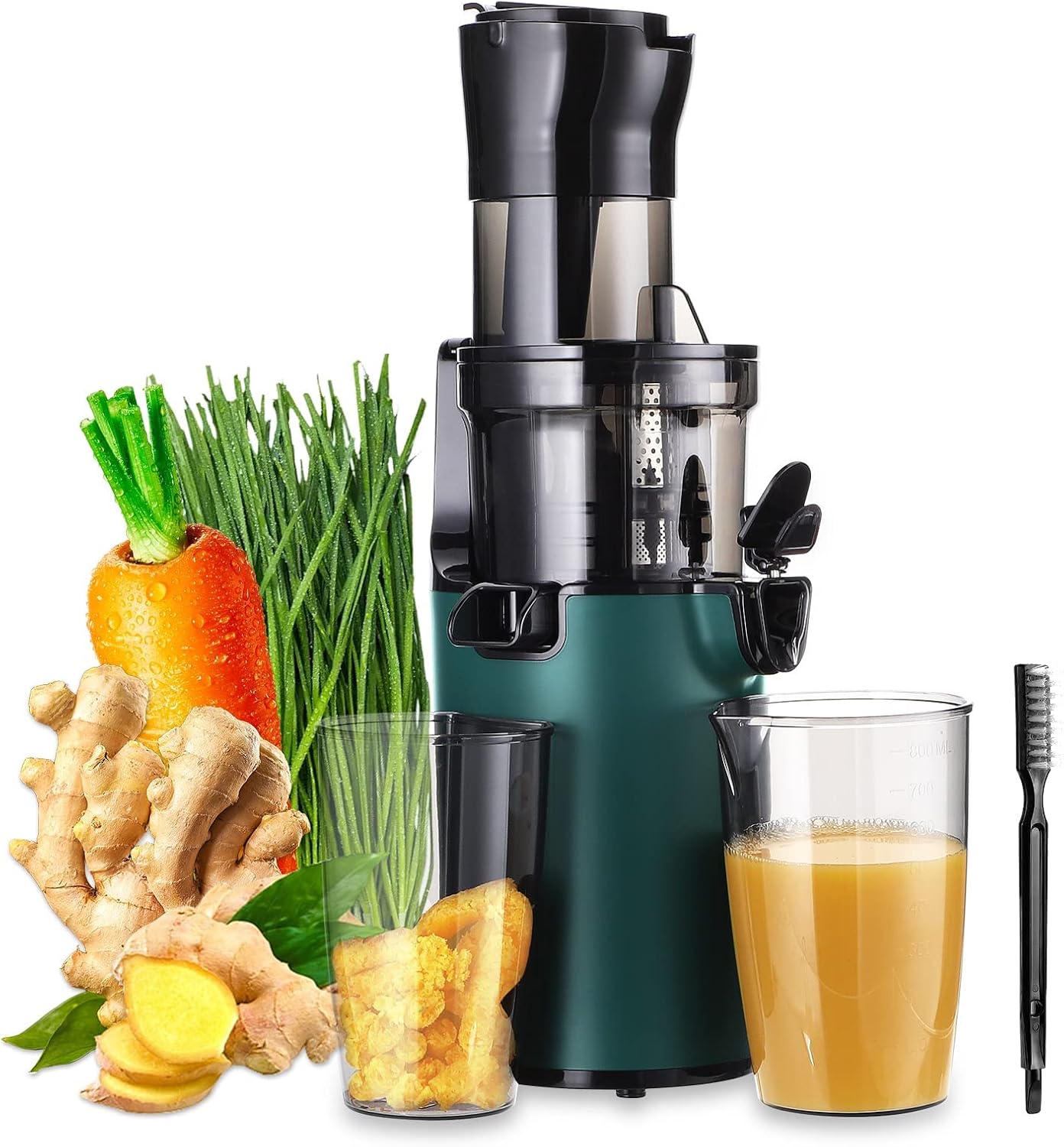 SOVIDER Compact Cold Press Juicer - Up to 92% Juice Yield