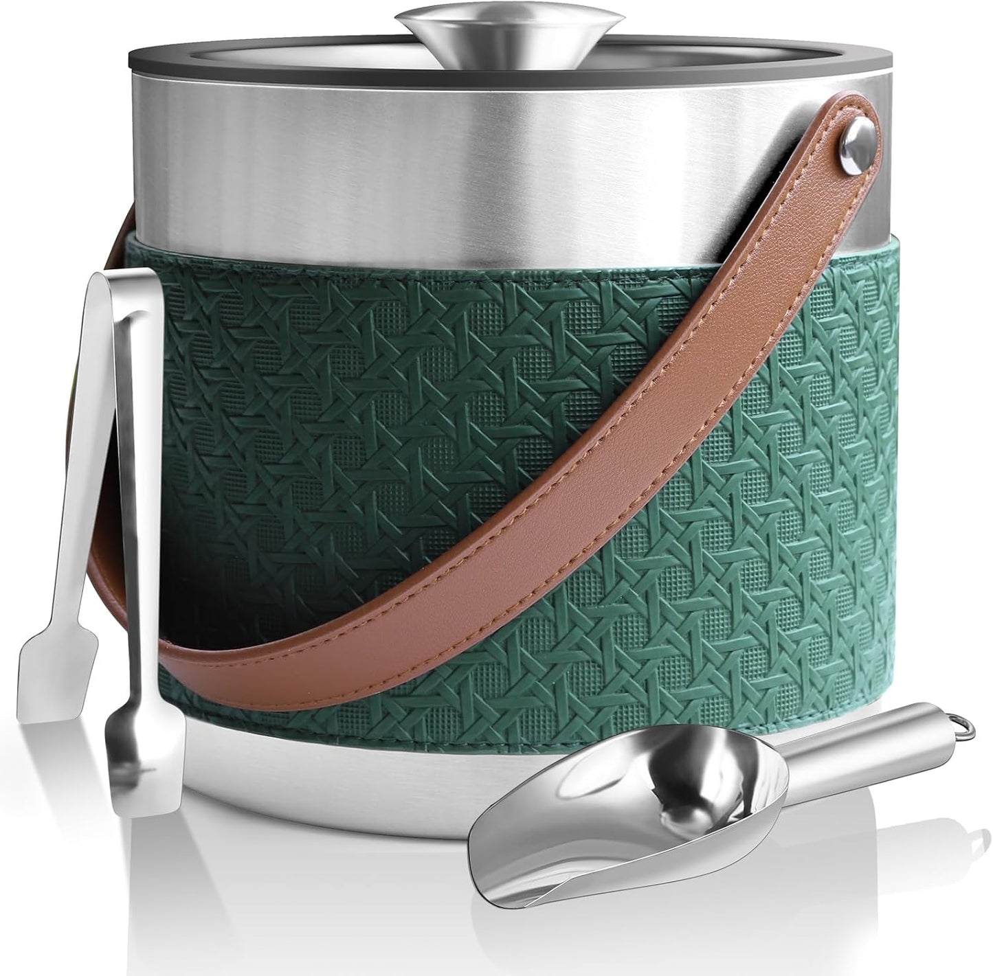 Insulated Ice Bucket with Lid for Parties and Cocktail Bars
