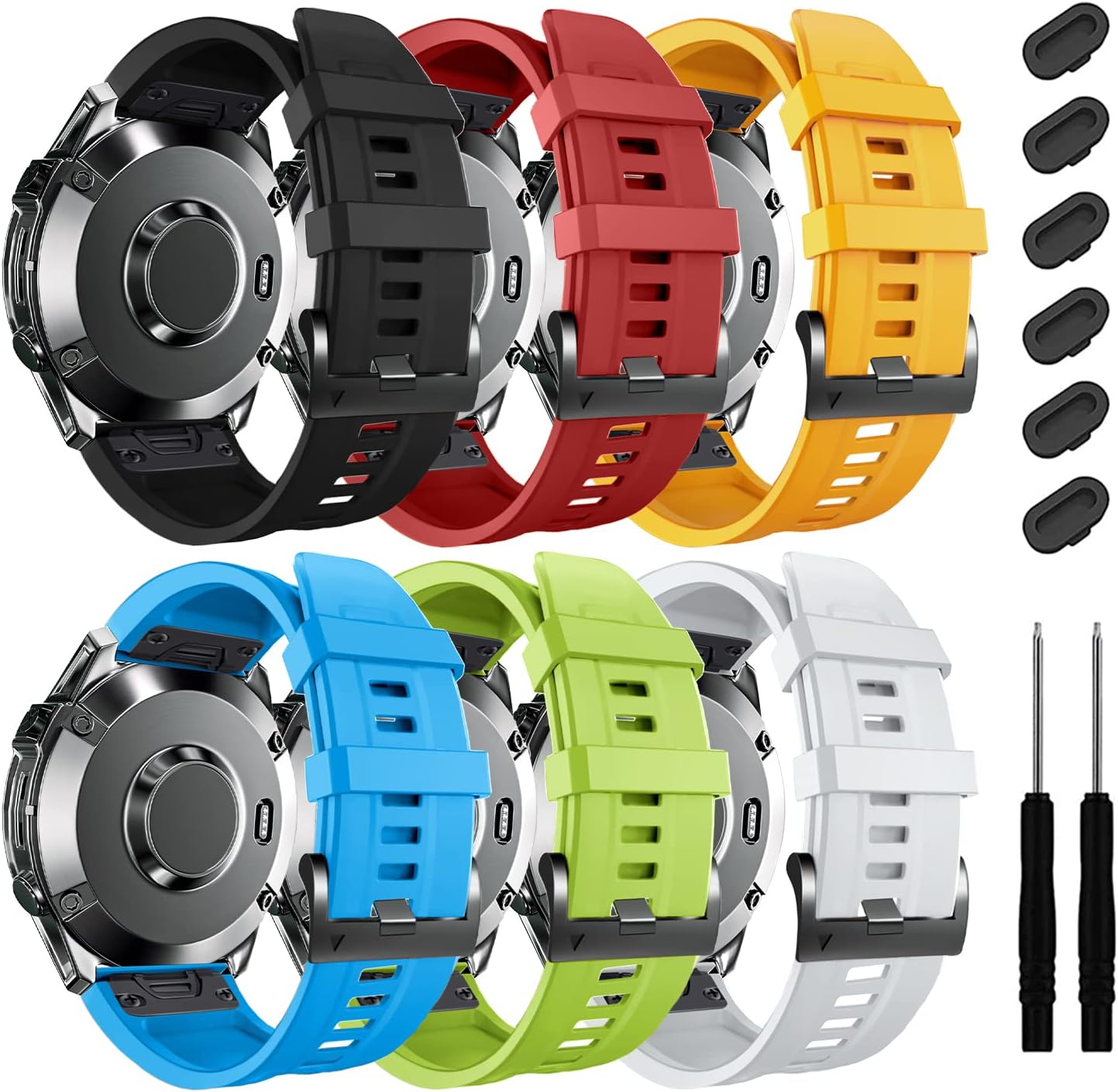 Ultimate Fit: ZPJPPLX 22mm Silicone Band for Garmin Fenix 8