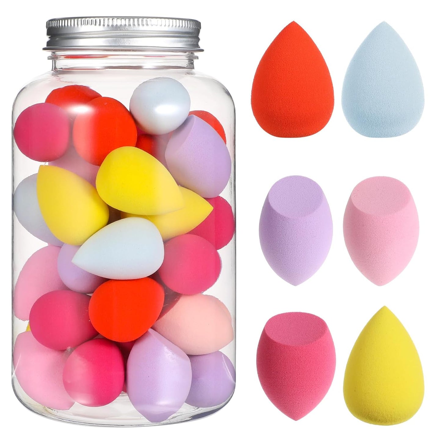 Multi-Colored Mini Makeup Sponge Set for Flawless Application