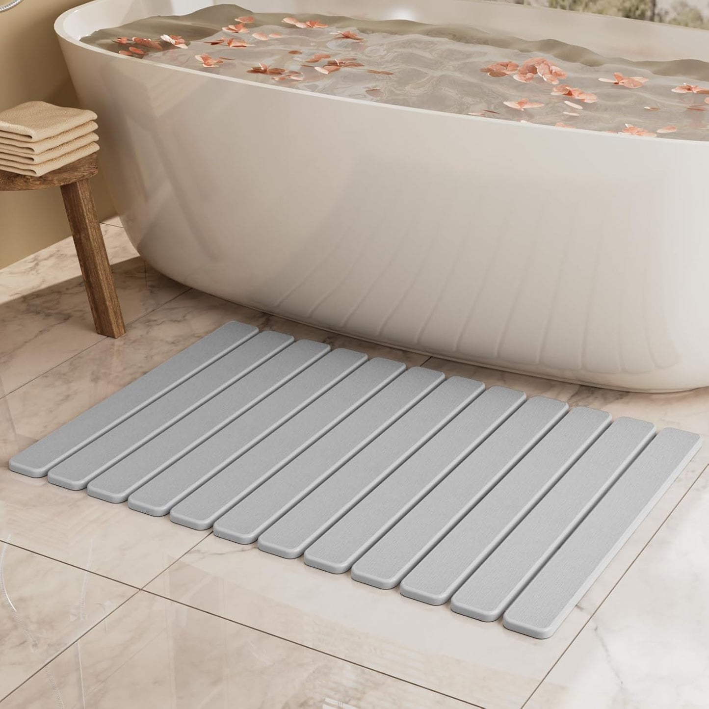 Large Stone Bath Mat Quick Drying Non Slip Diatomaceous Earth