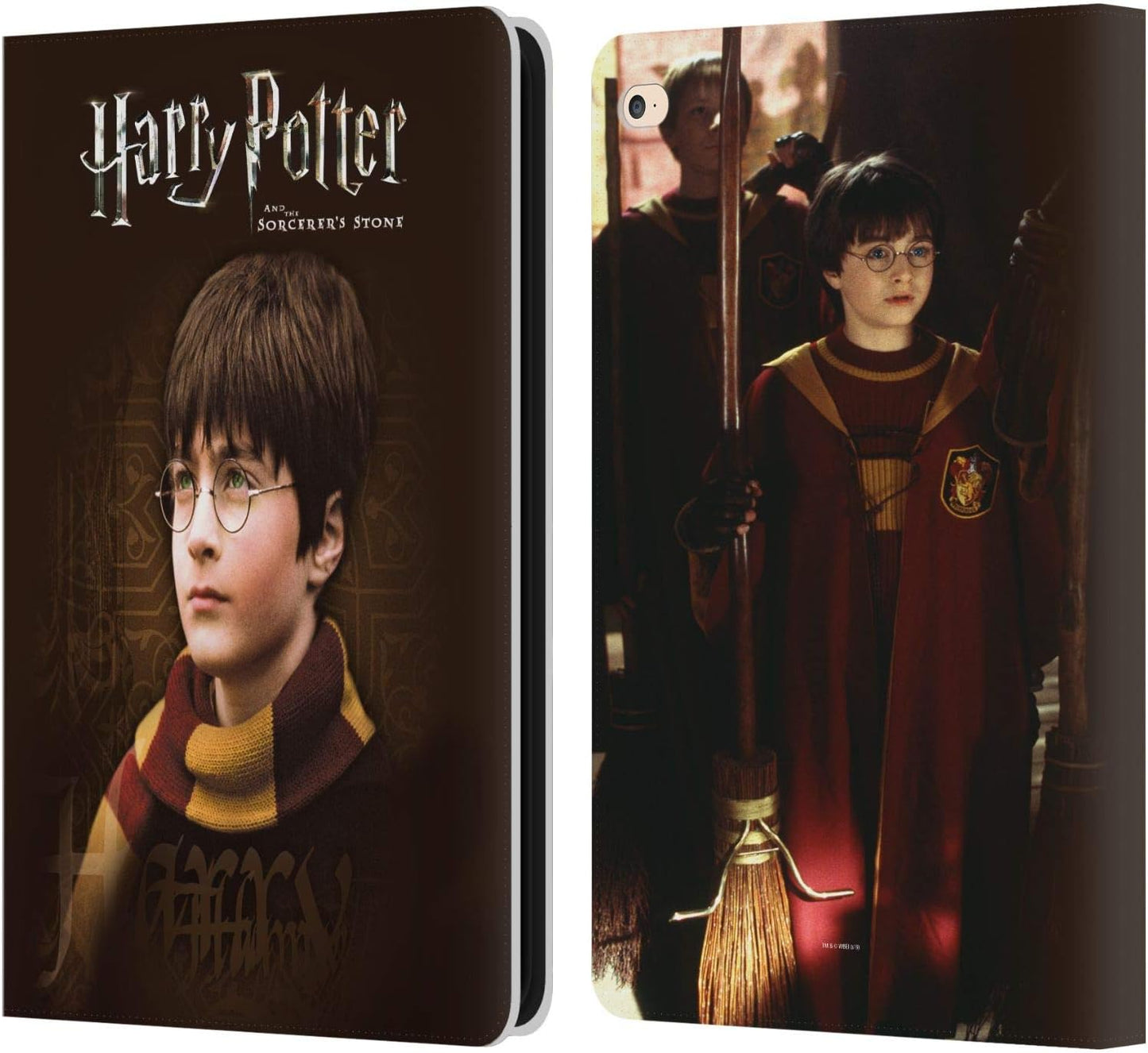 Harry Potter Scarf Sorcerer's Stone II Leather Wallet Case for iPad