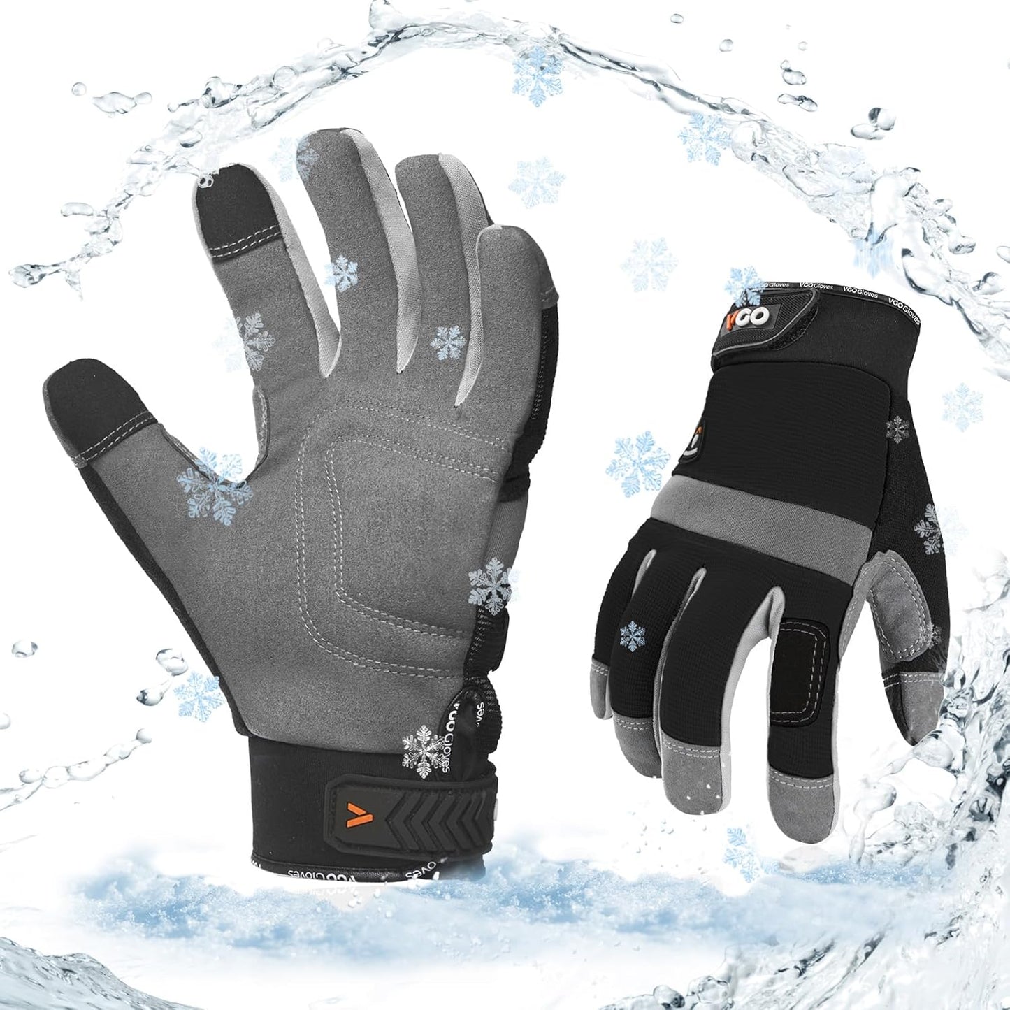 Vgo Men's Winter Work Gloves - Waterproof & Cold-Resistant!