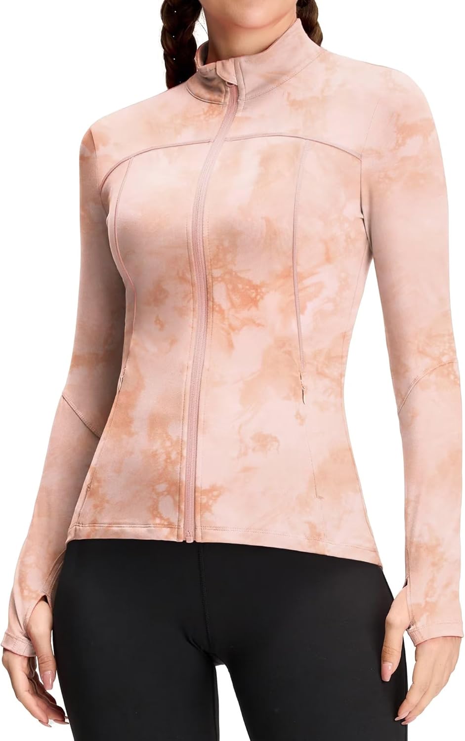 Womens Running Jackets for Gym Yoga Full Zip Athletic Wear
