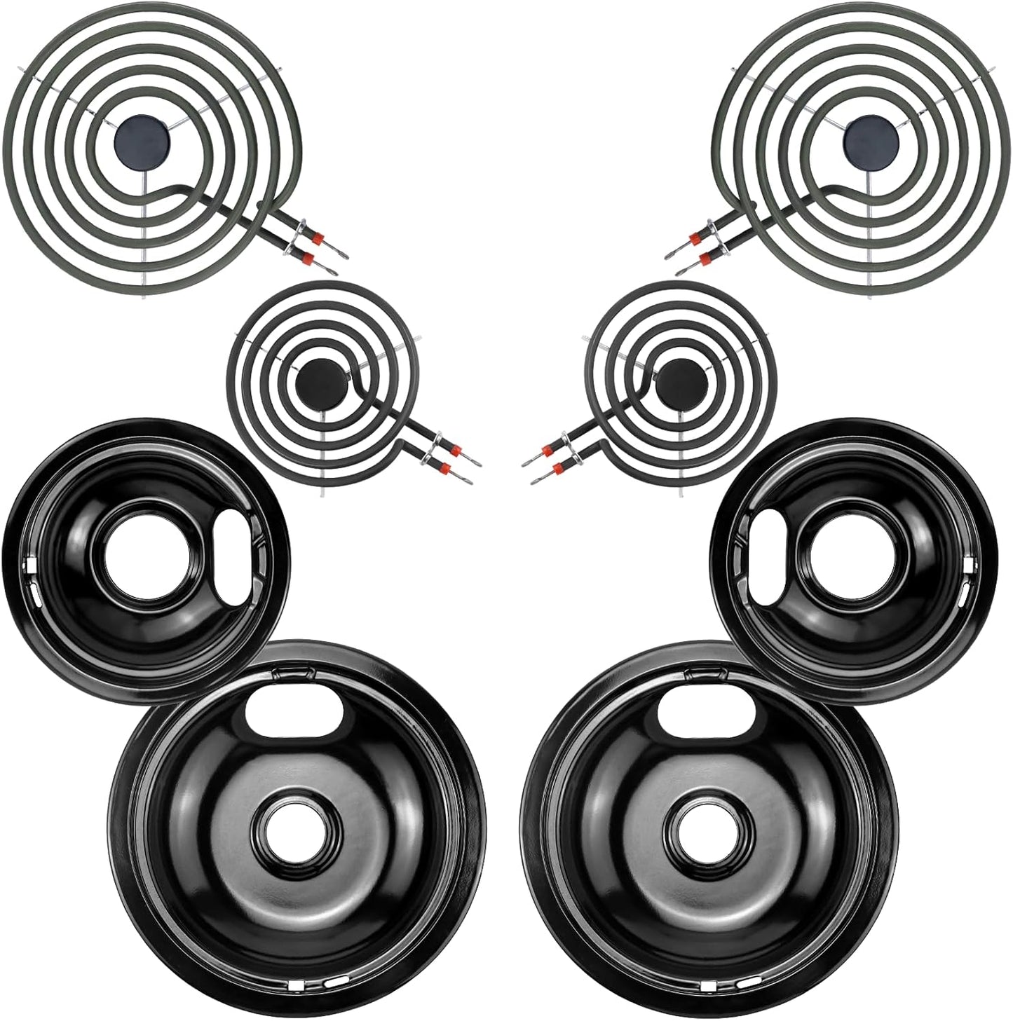 Electric Stove Drip Pans for Whirlpool Kenmore Maytag Models