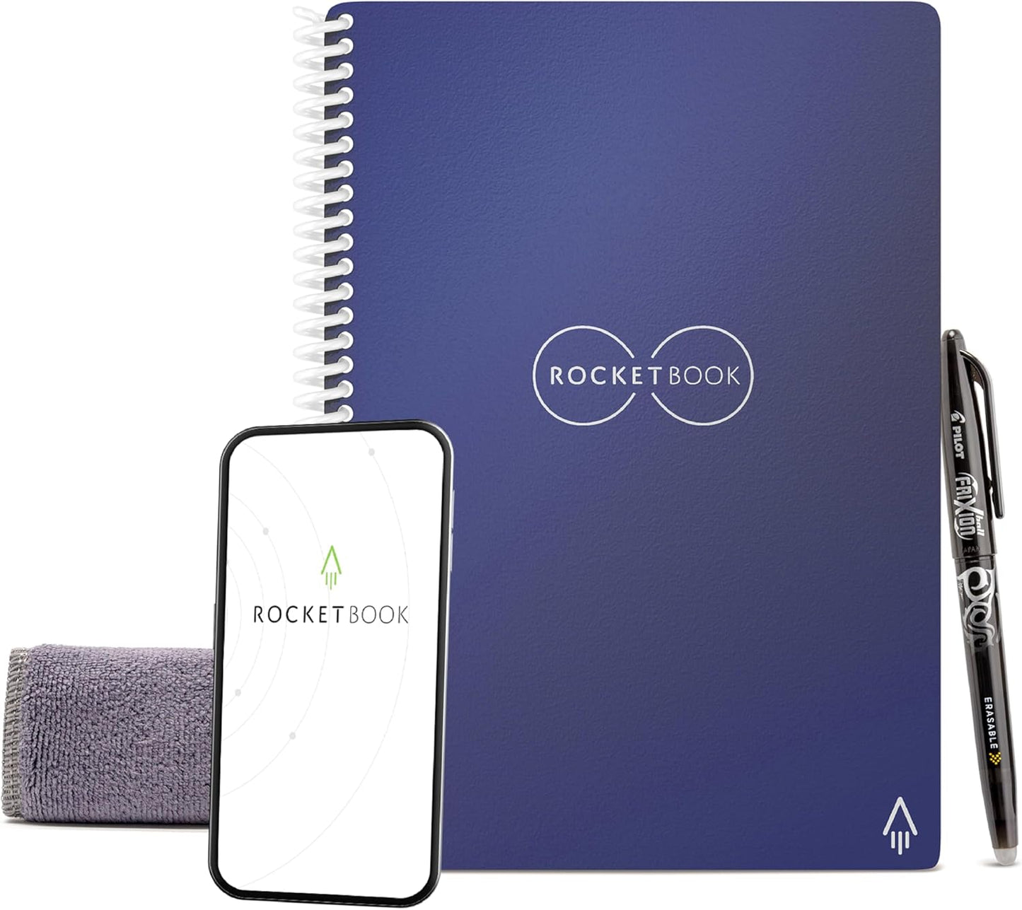 Rocketbook Core Executive Spiral Notebook - Reusable & App-Connected