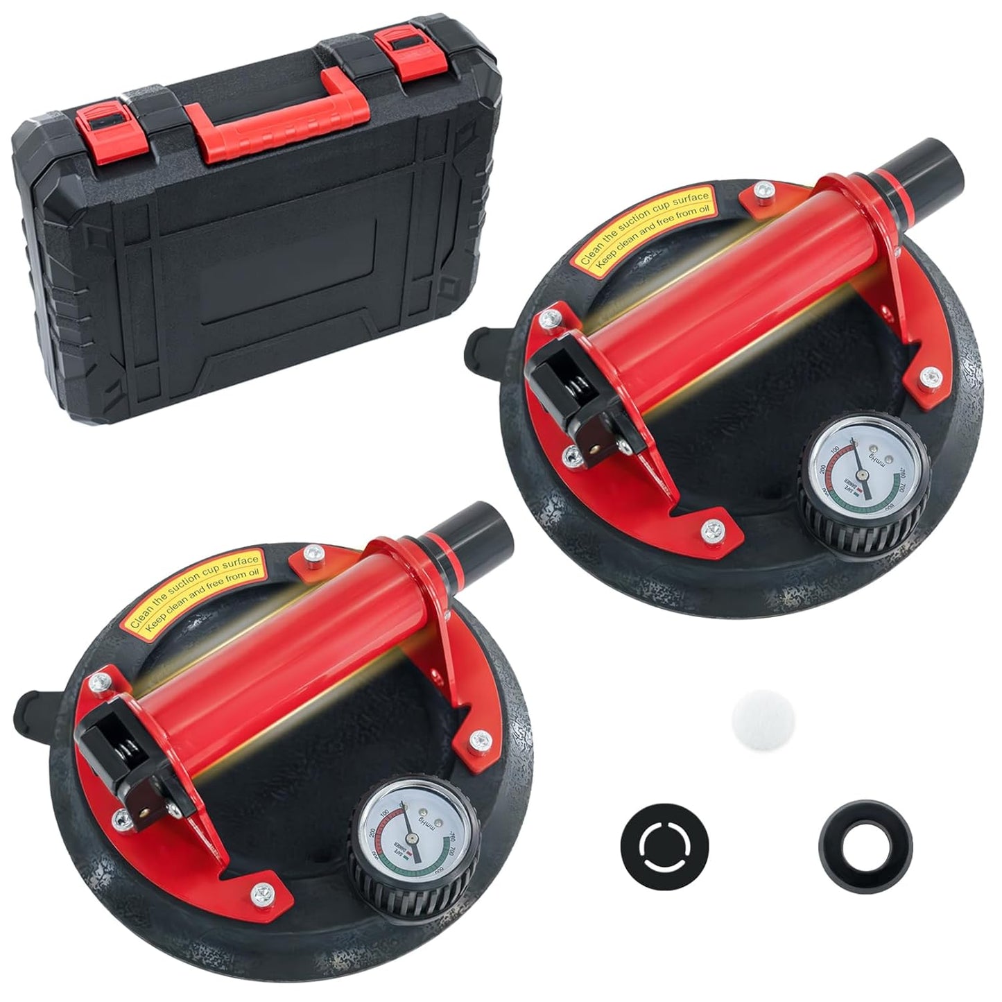 Heavy Duty 8in Suction Cup Lifter for Glass and Tile Moving