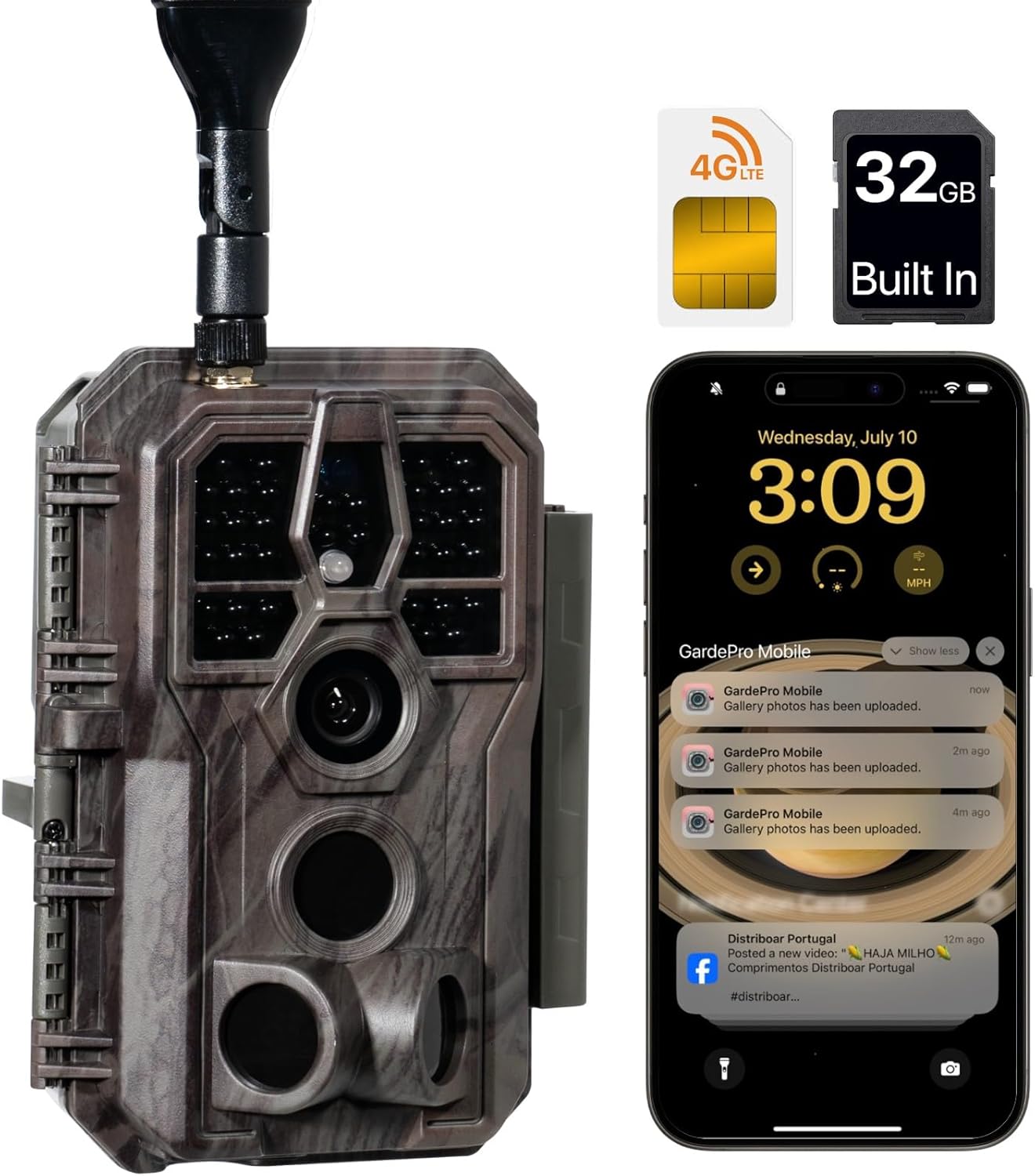 GardePro X50MB Cellular Trail Camera with Built-in Memory