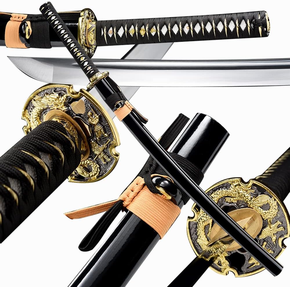 Traditional Hand Forged Katana Sword with High Carbon Steel Blade