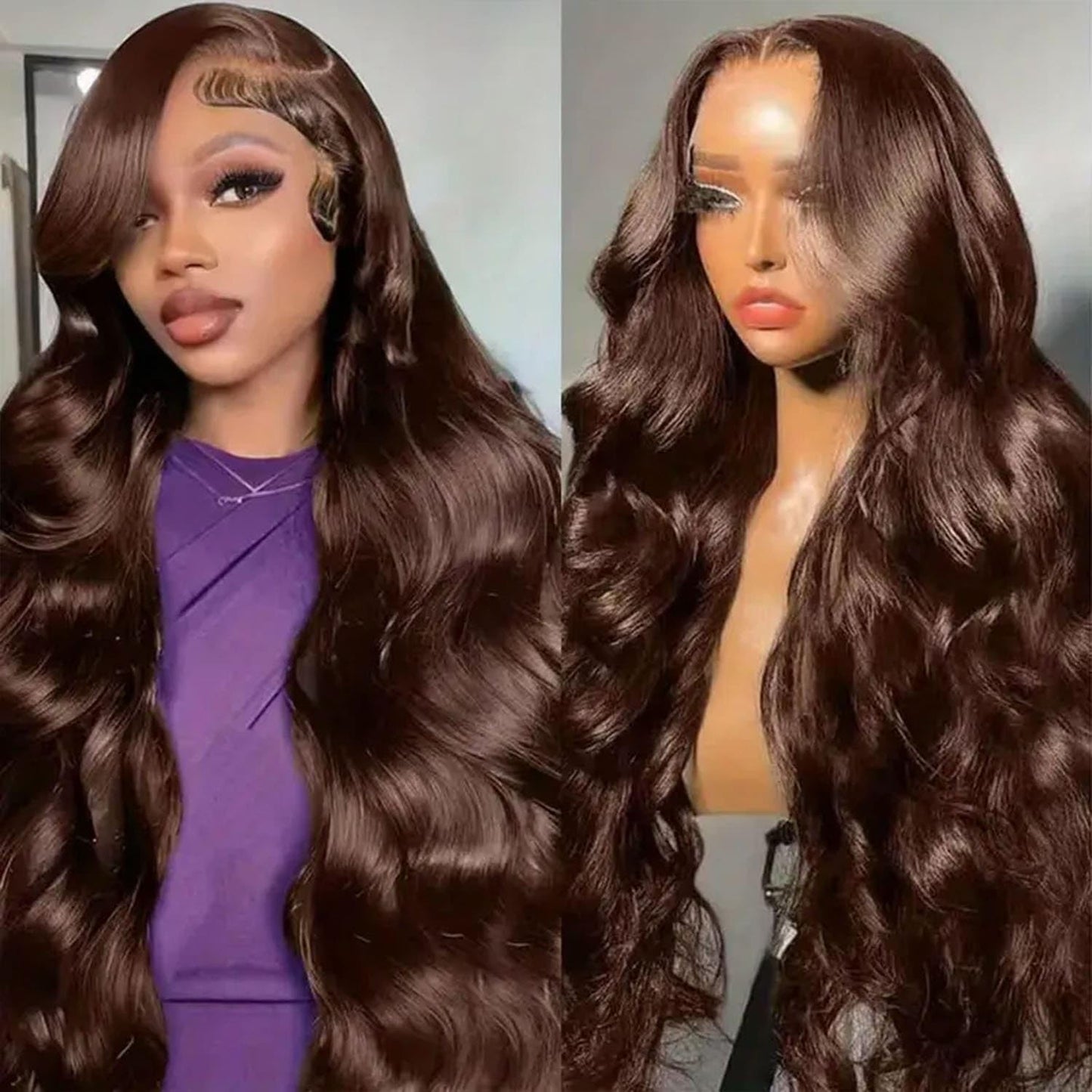 Chocolate Brown Lace Front Wig Human Hair for Stunning Styles