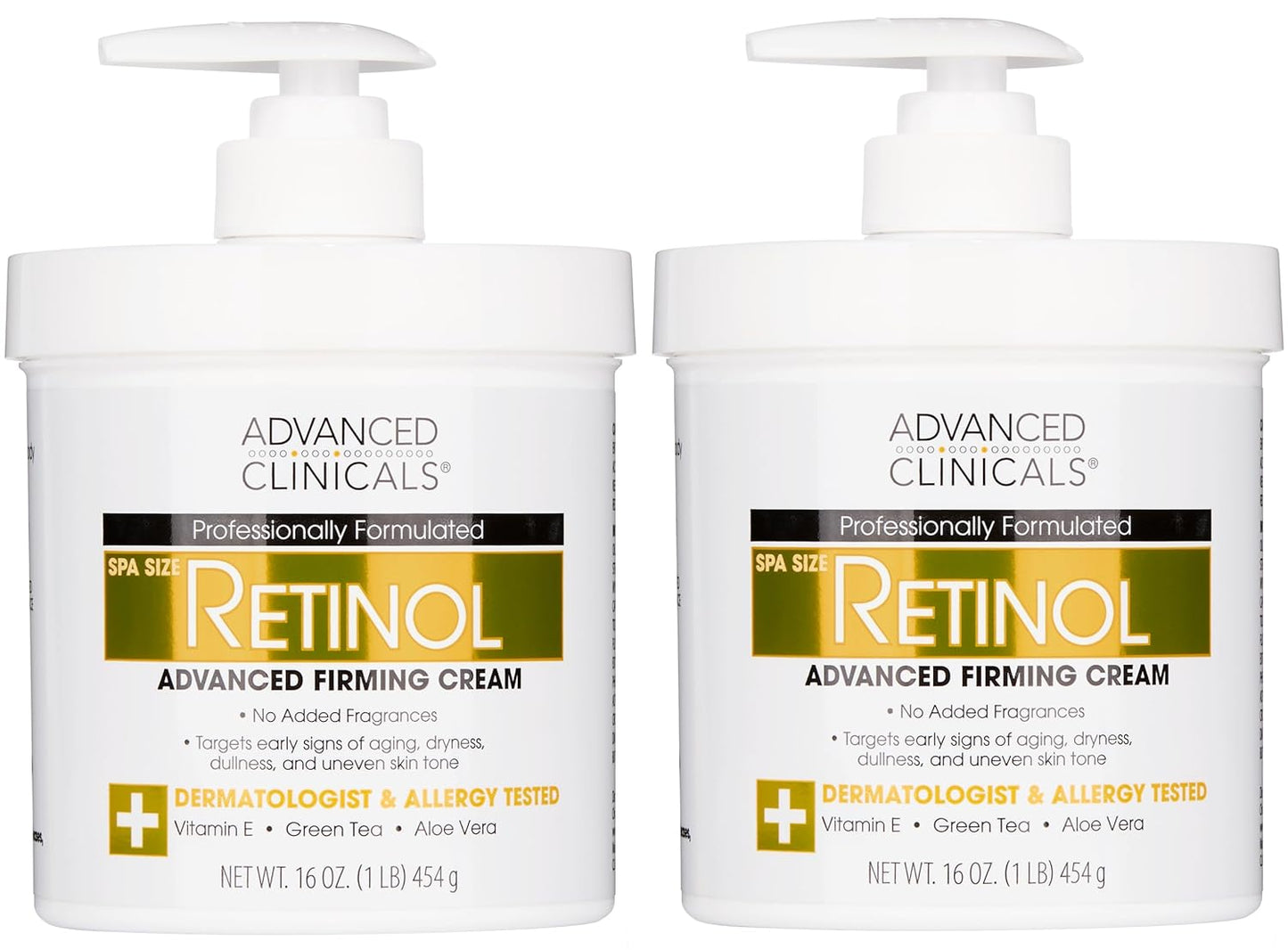 Advanced Clinicals Retinol Body Lotion for Youthful Skin Care