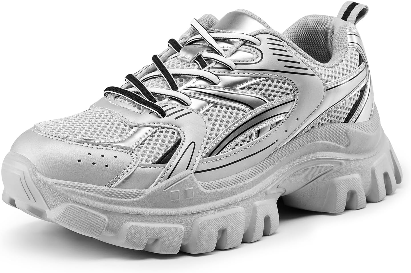DREAM PAIRS Women's Platform Chunky Fashion Sneakers for Comfort