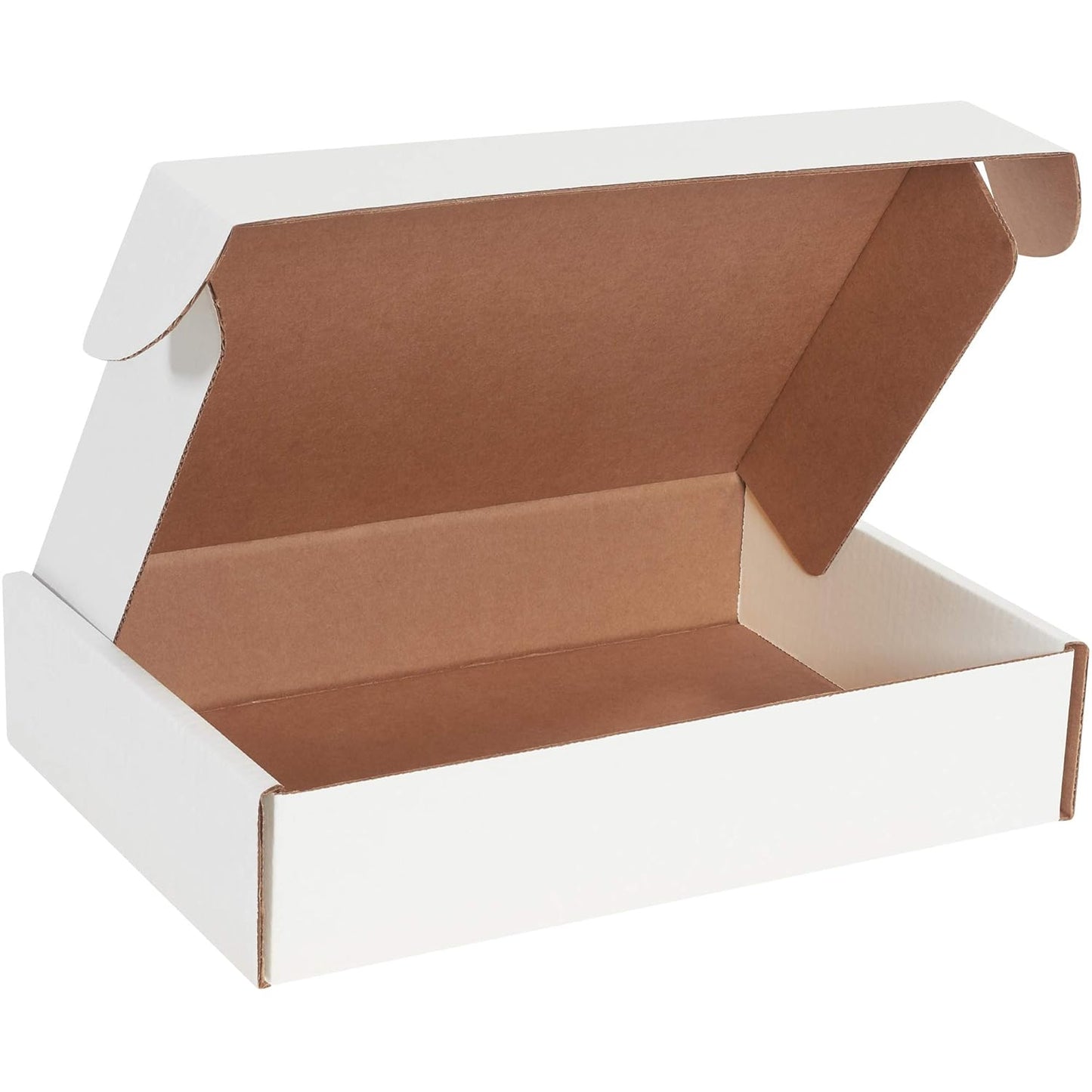 BOX USA BMFL14103 White Corrugated Boxes for Document Storage