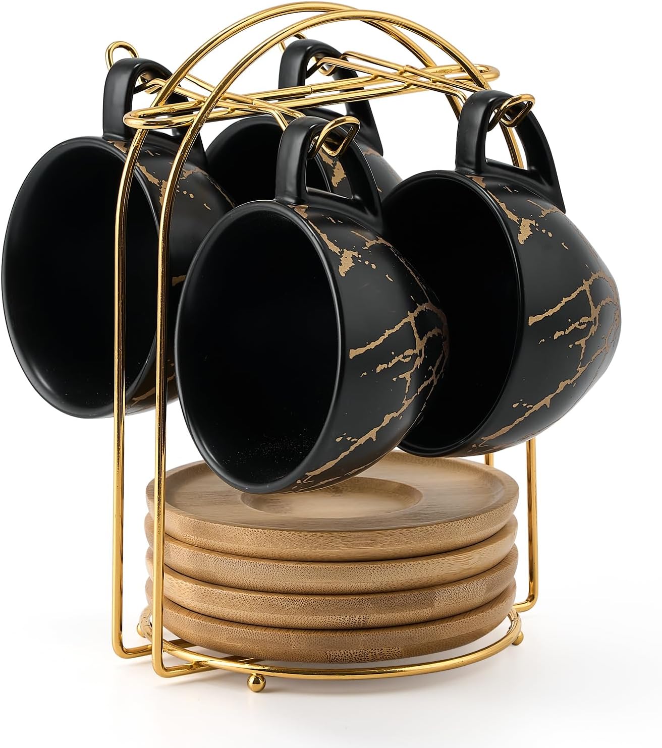LUKA Ceramic Demitasse Espresso Cups Set for Coffee Lovers