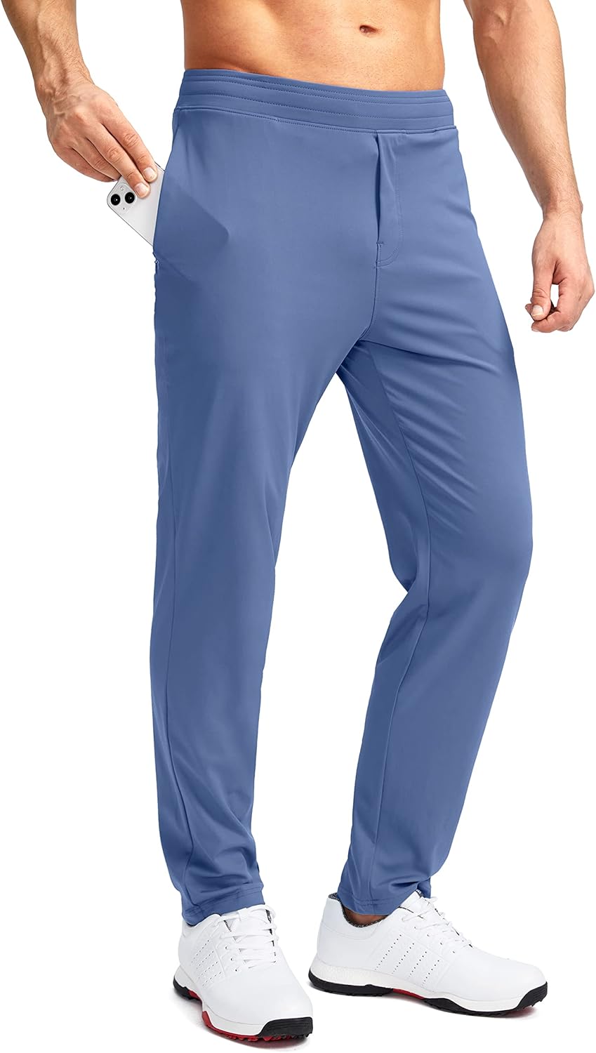 Pudolla Men's Golf Pants Stretch Sweatpants for Comfort & Style