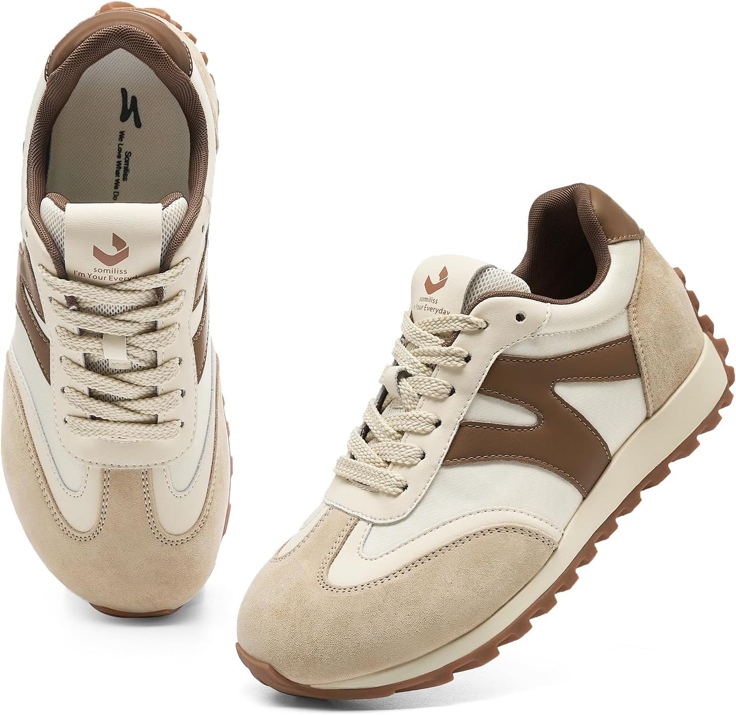 Wide Toe Sneakers for Women by somiliss - Stylish Comfort Shoes