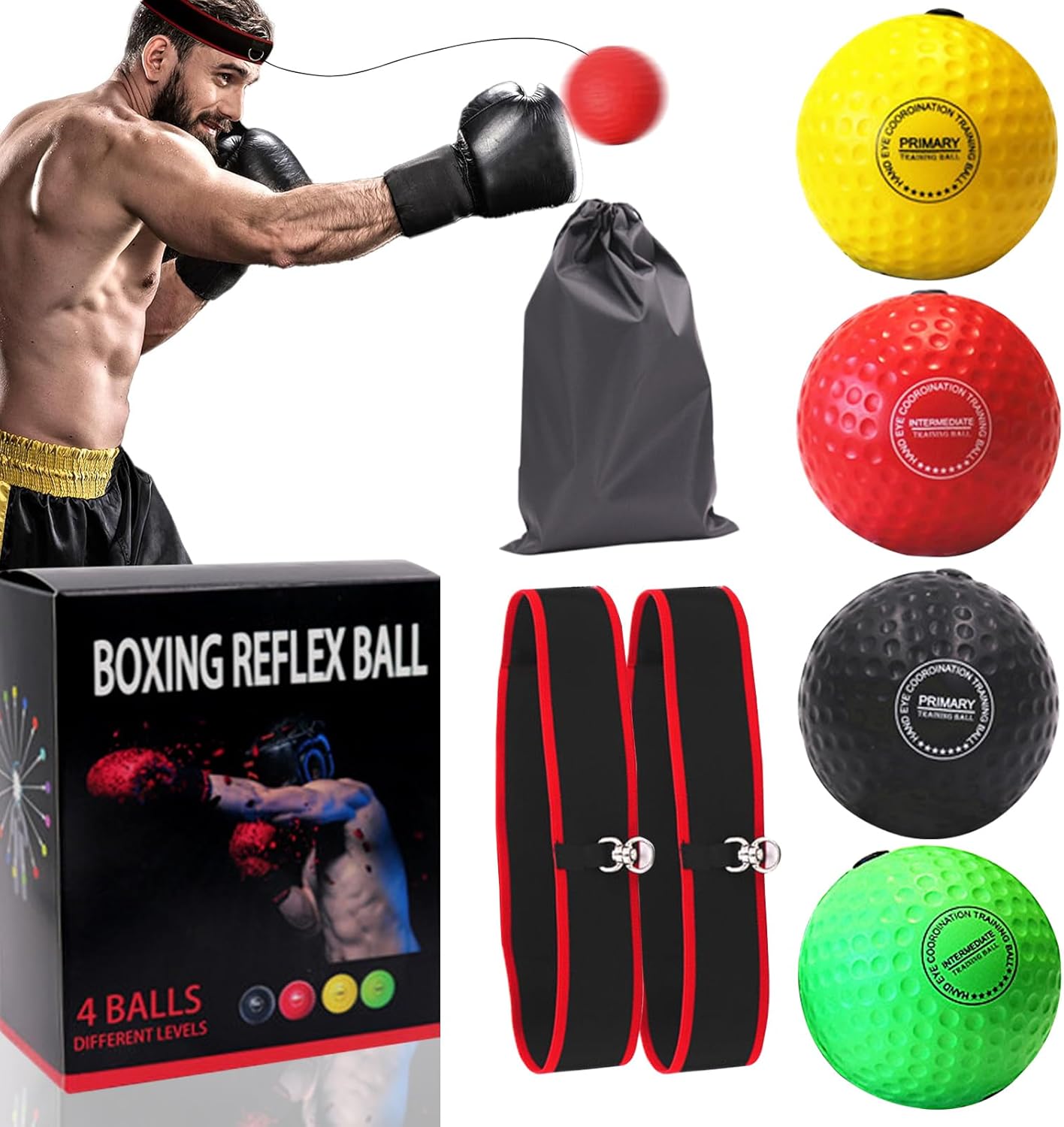 Boxing Reflex Ball Set - Ultimate Training Tool!