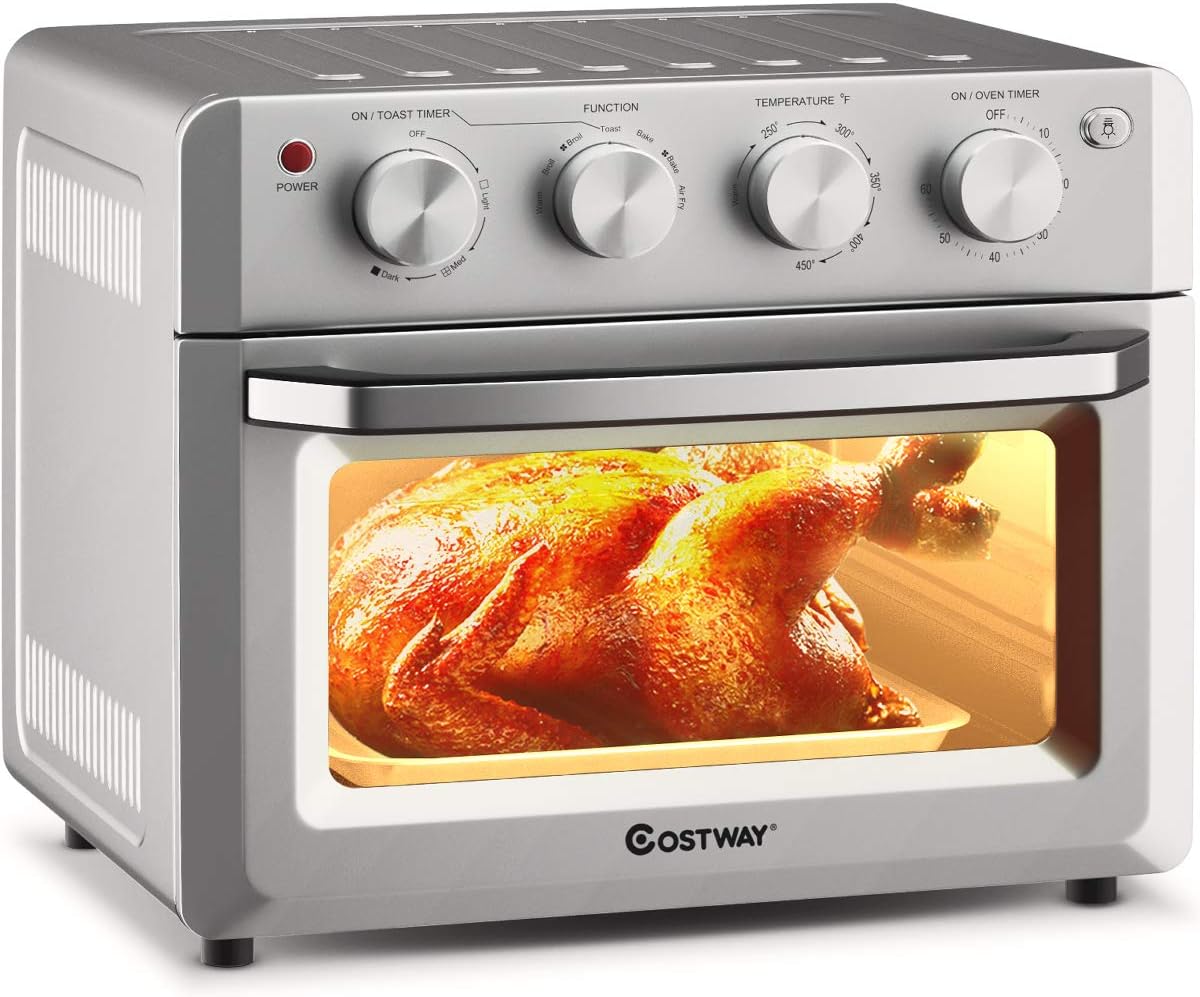 COSTWAY 7-in-1 Air Fryer Toaster Oven: Cook, Bake, Fry & More
