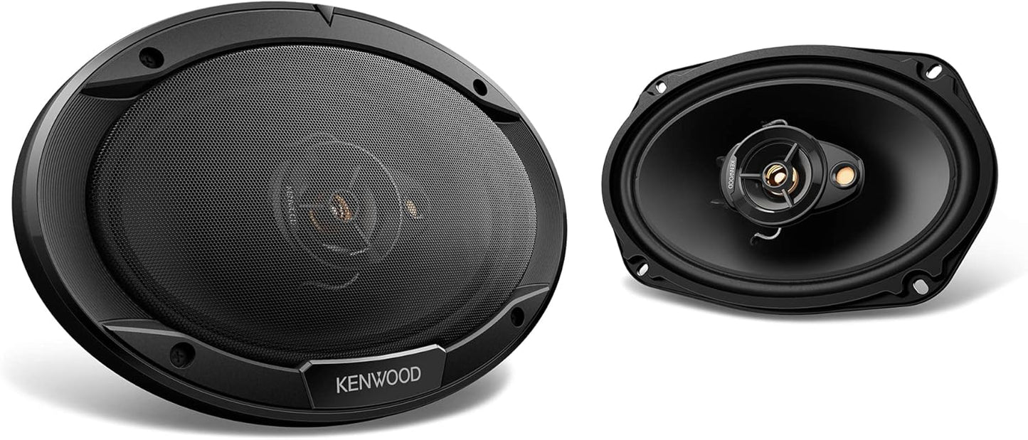 Kenwood KFC-6966R 6inx9in 3-Way Car Speakers for Superior Sound