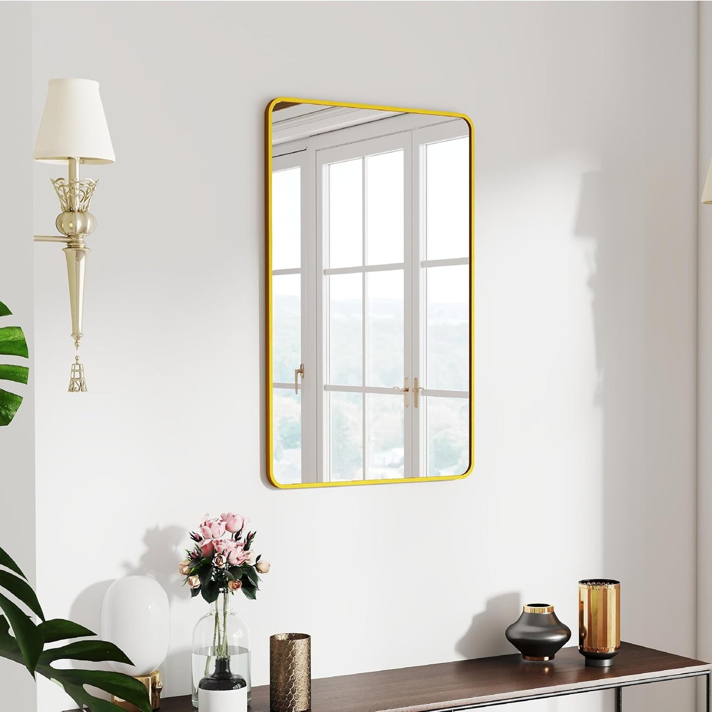 20x30 Rectangle Mirror with Metal Frame for Modern Decor
