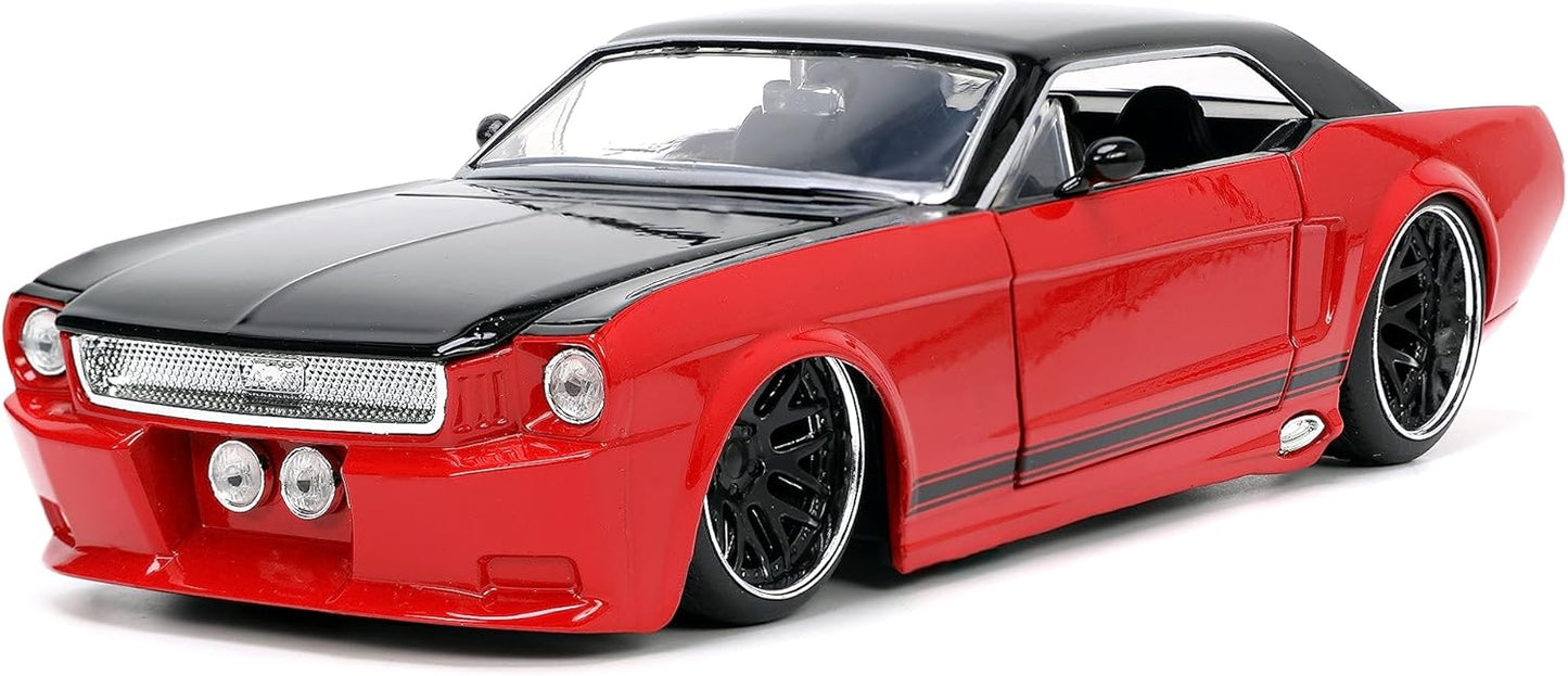 1:24 Ford Mustang Die-Cast Car - Classic Red/Black