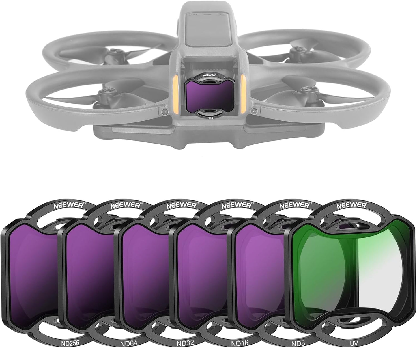 NEEWER ND&UV Filter Set for DJI Avata 2 - 6 Pack Filters