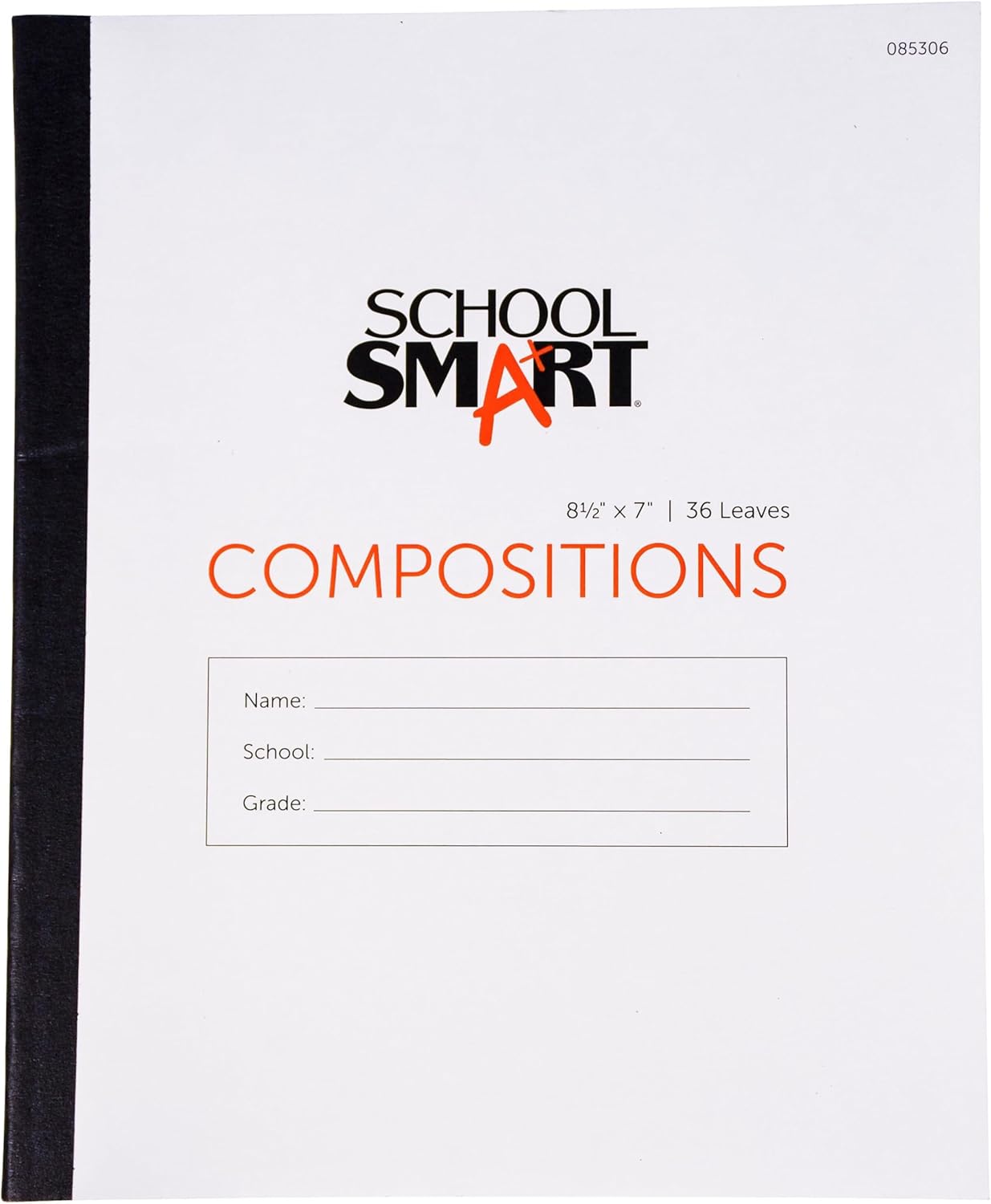 School Smart No Margin Composition Book - 72 Pages
