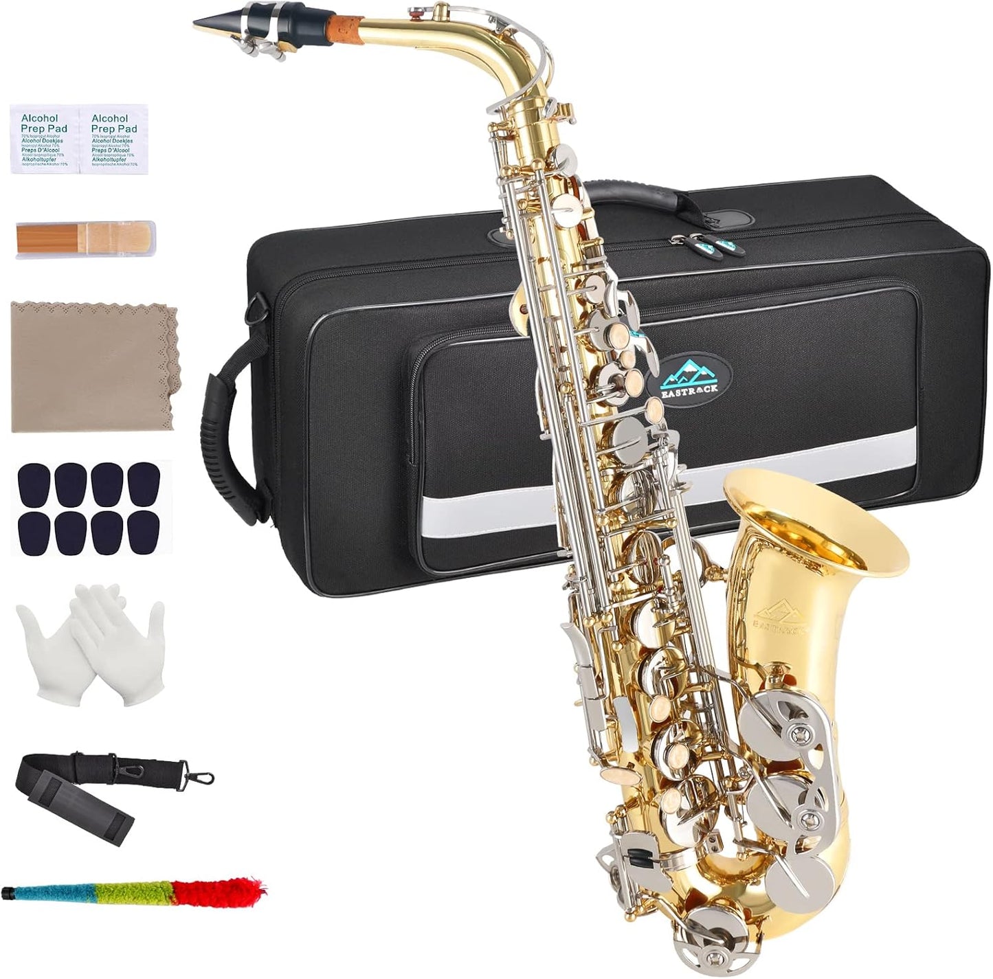 EASTROCK Alto Saxophone Full Kit for Students and Beginners