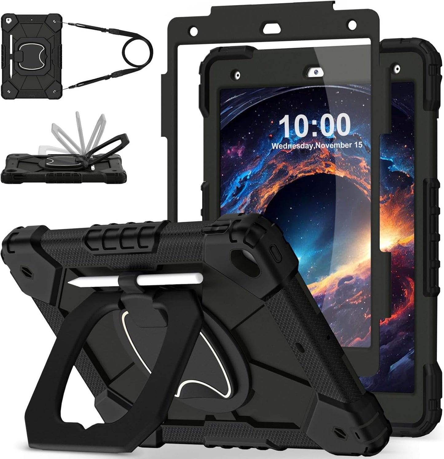WESOROL iPad 9th/8th/7th Gen Case with Rotating Stand & Protection