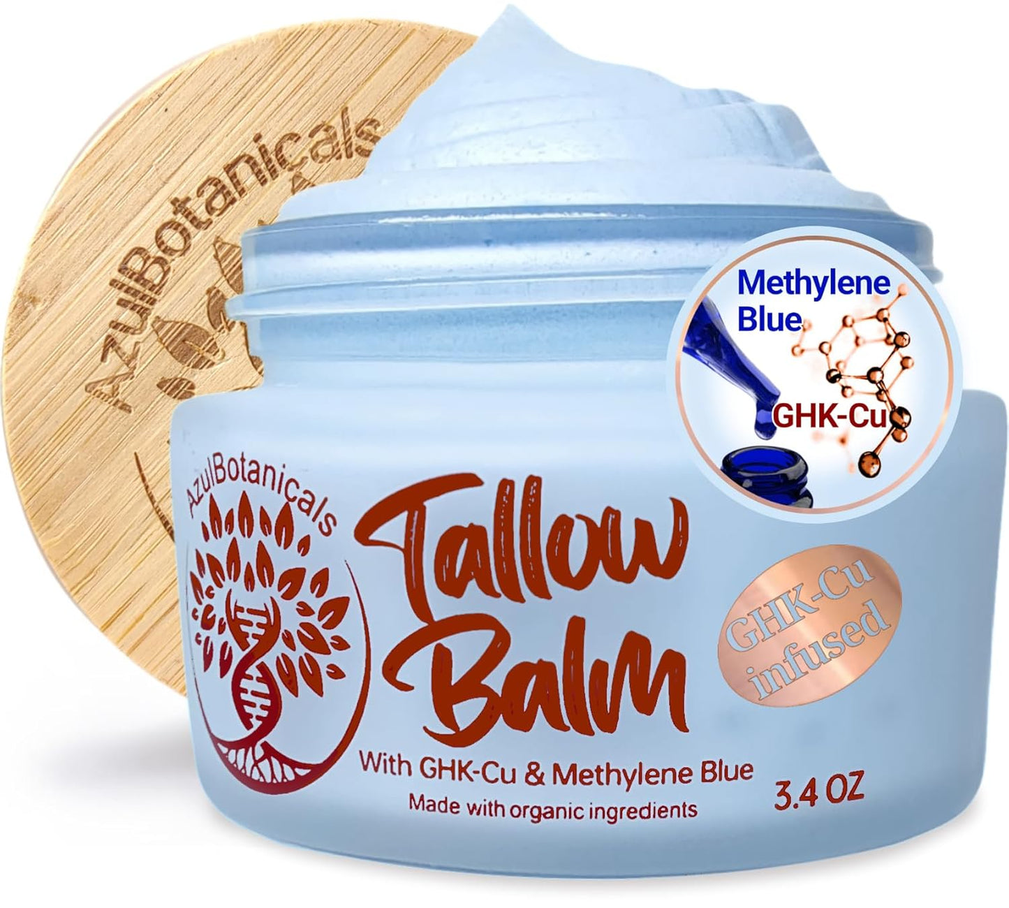 Copper Peptide GHK-Cu Whipped Beef Tallow Balm for All Skin Types