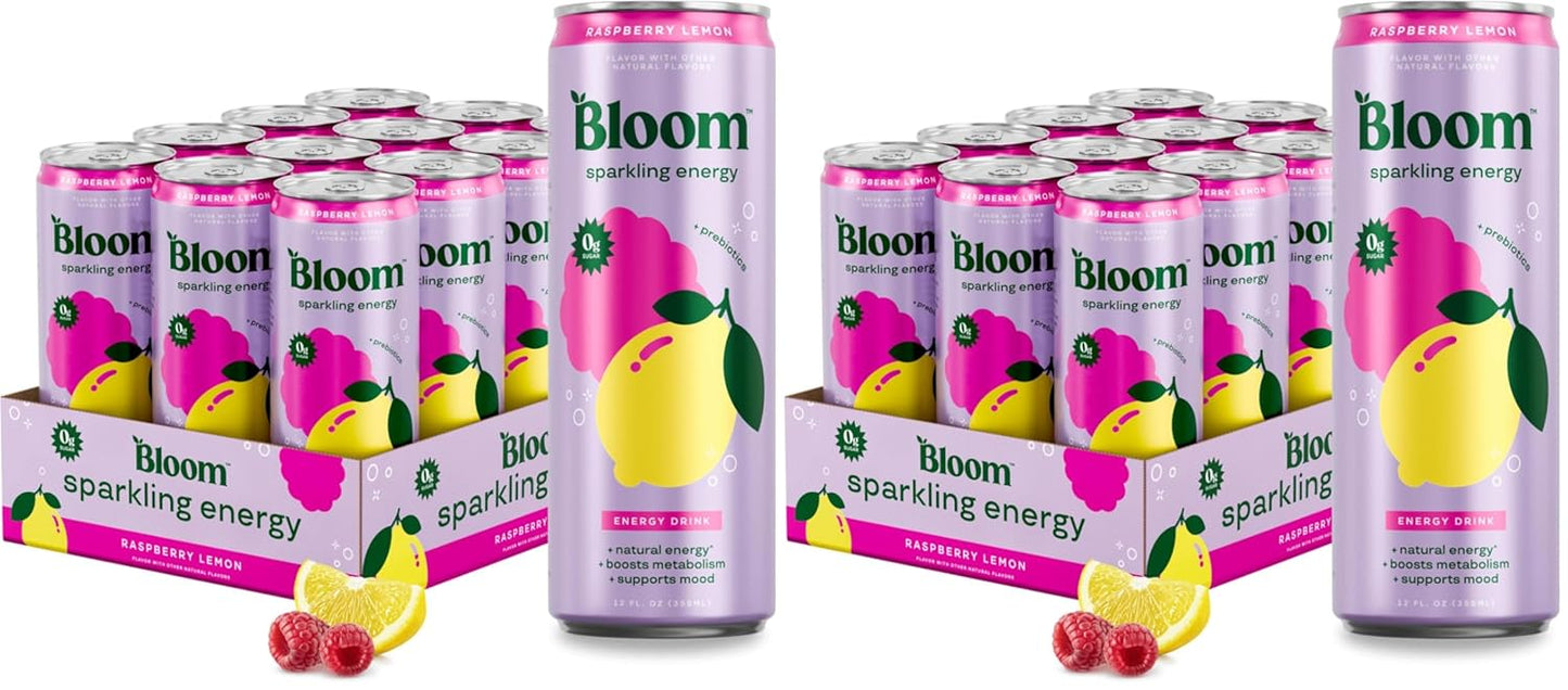 Bloom Nutrition Sparkling Energy Drink for Focus and Wellness