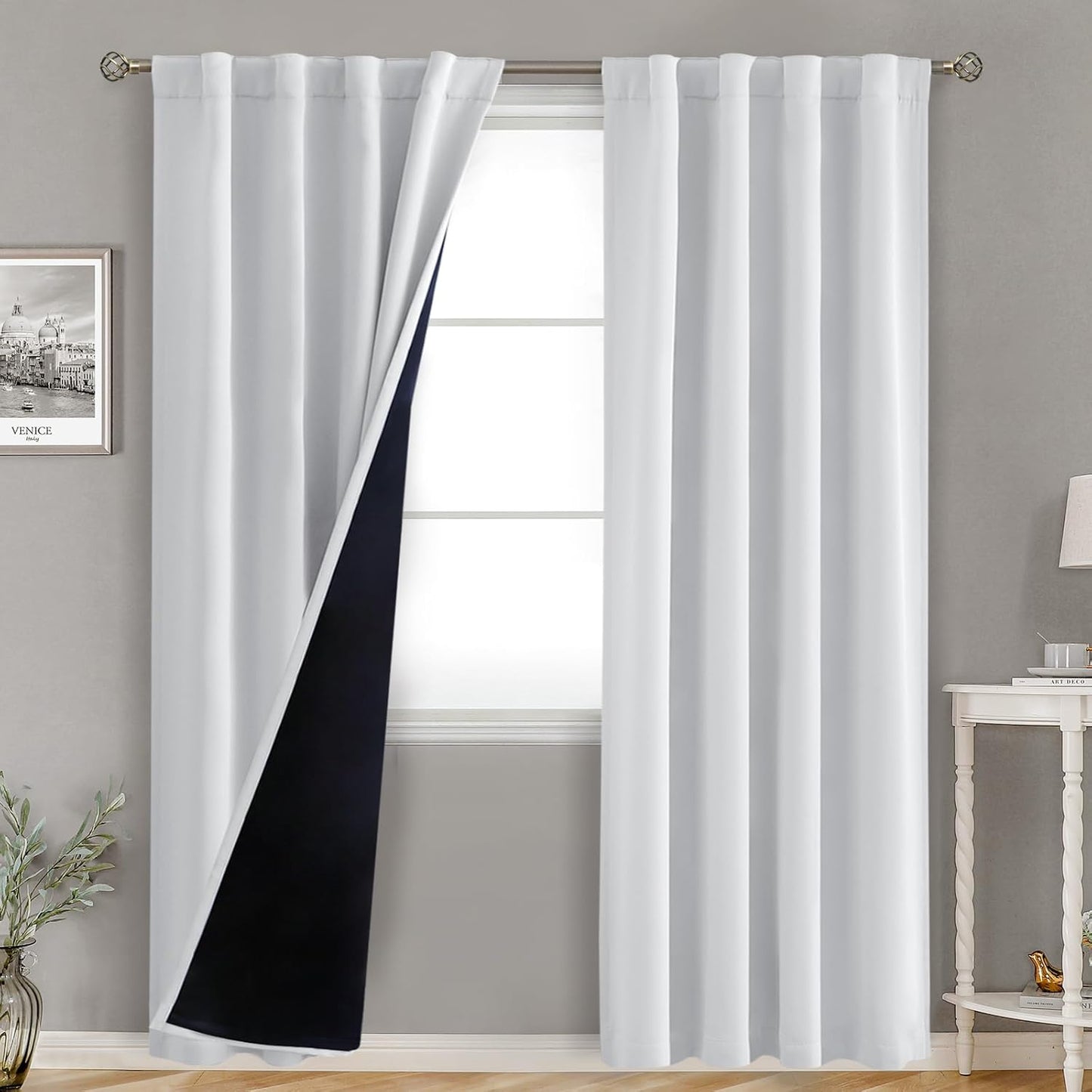 BGment Blackout Curtains for Bedroom - 100% Light Blocking Panels