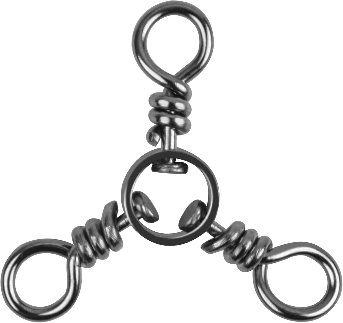 AGOOL Stainless Steel Triple Cross Line Swivels - Catfish Rig Essential!