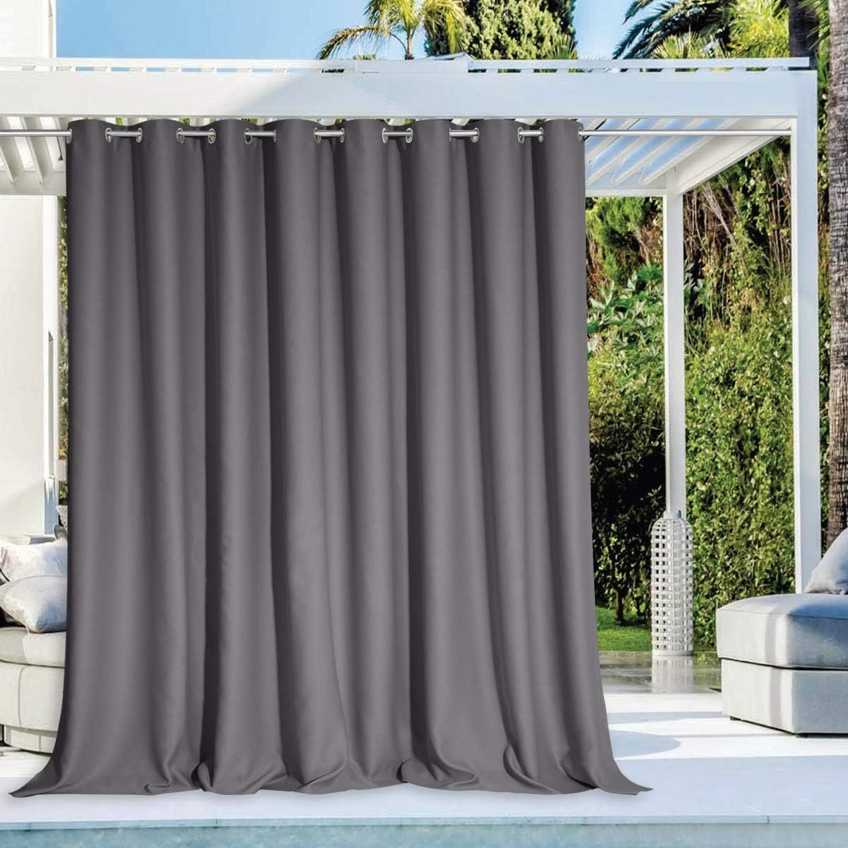 NICETOWN Waterproof Outdoor Curtain for Patios and Balconies
