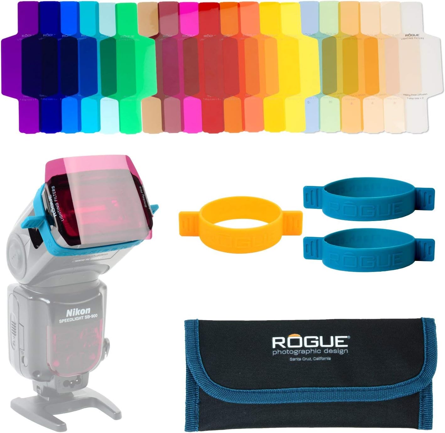 Rogue Flash Gels for Speedlights - 20 Colorful Lighting Filters