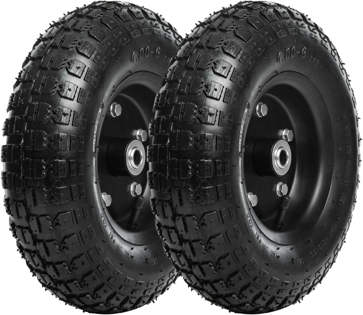 13 Inch Pneumatic Replacement Tires for Garden Wagon and Trolley