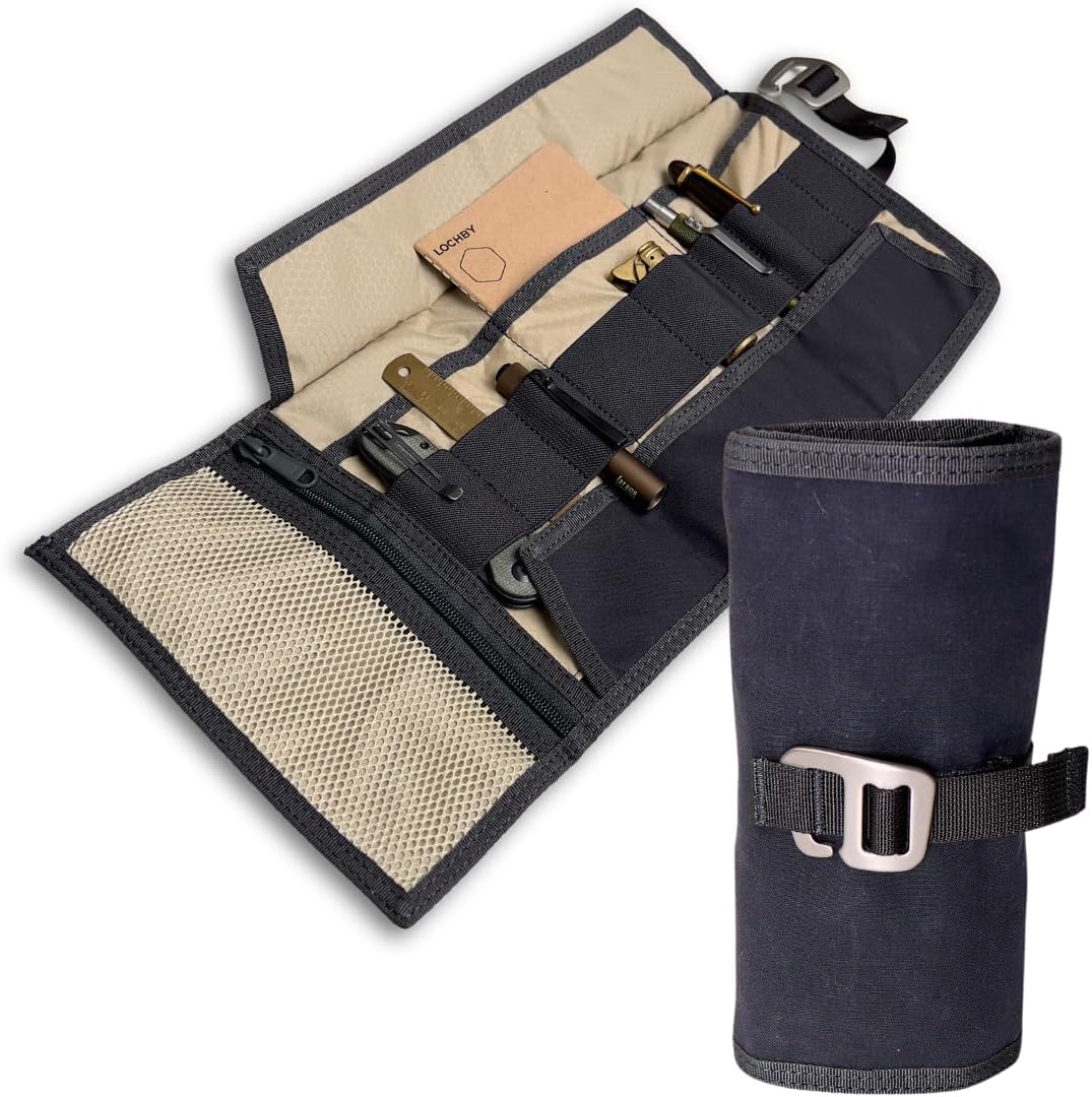 LOCHBY EDC Roll-Up Gear Bag | Stylish & Organized